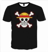 One Piece Polyester Full color short sleeve T-shir