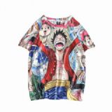 One Piece Polyester Full color short sleeve T-shir