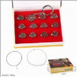 Naruto a set of 12 Ring set boxed