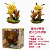 Pokemon Pikachu VS Eevee Boxed Figure Decoration