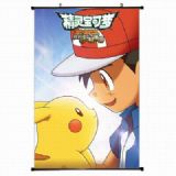 Pokemon Plastic pole cloth painting Wall Scroll 60