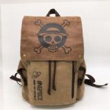 One Piece Anime Washed canvas high quality PU Back