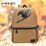 Fairy tail Anime Washed canvas Backpack bag 30X13X