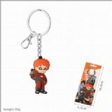 Naruto Double-sided soft rubber Keychain pendant 
