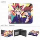 Yugioh B716 PU Twill two-fold short wallet 11X10CM