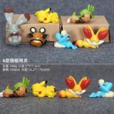 Pokemon a set of six Sleeping elf Boxed Figure Dec
