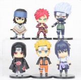 Naruto a set of six Bagged Figure Decoration Model