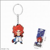 Dragon Ball Saiyan Double-sided soft rubber Keycha