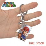 Super Mario-3 Anime Acrylic Color Map Keychain Pen