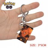 Pokemon-34 Anime Acrylic Color Map Keychain Pendan