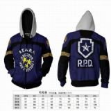 Resident Evil Anime around Hoodie zipper sweater c
