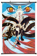 Naruto Plastic pole cloth painting Wall Scroll 60X