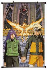 Naruto Plastic pole cloth painting Wall Scroll 60X