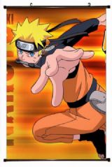 Naruto Plastic pole cloth painting Wall Scroll 60X