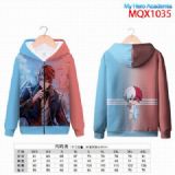 My Hero Academia Full color zipper hooded Patch po