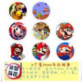 Mario Brooch Price For 8 Pcs A Set 58MM