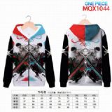 One Piece zipper Patch pocket Coat Hoodie