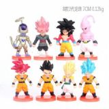 Dragon Ball a set of eight Figure Decoration Model