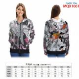 Fairy Tail Full color zipper hooded Patch pocket C