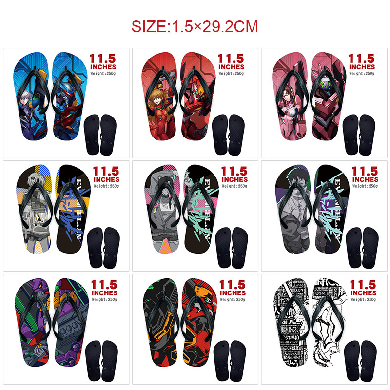 EVA anime flip flops shoes slippers a pair