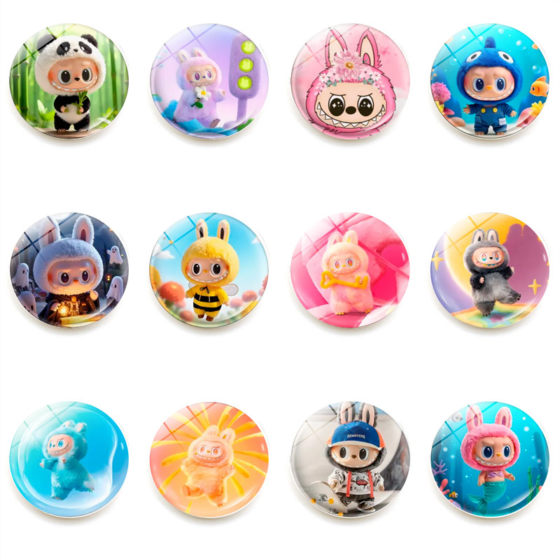 Labubu anime refrigerator magnet 25mm