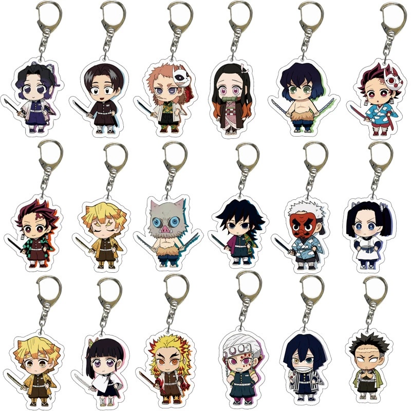 Demon slayer kimets anime keychain