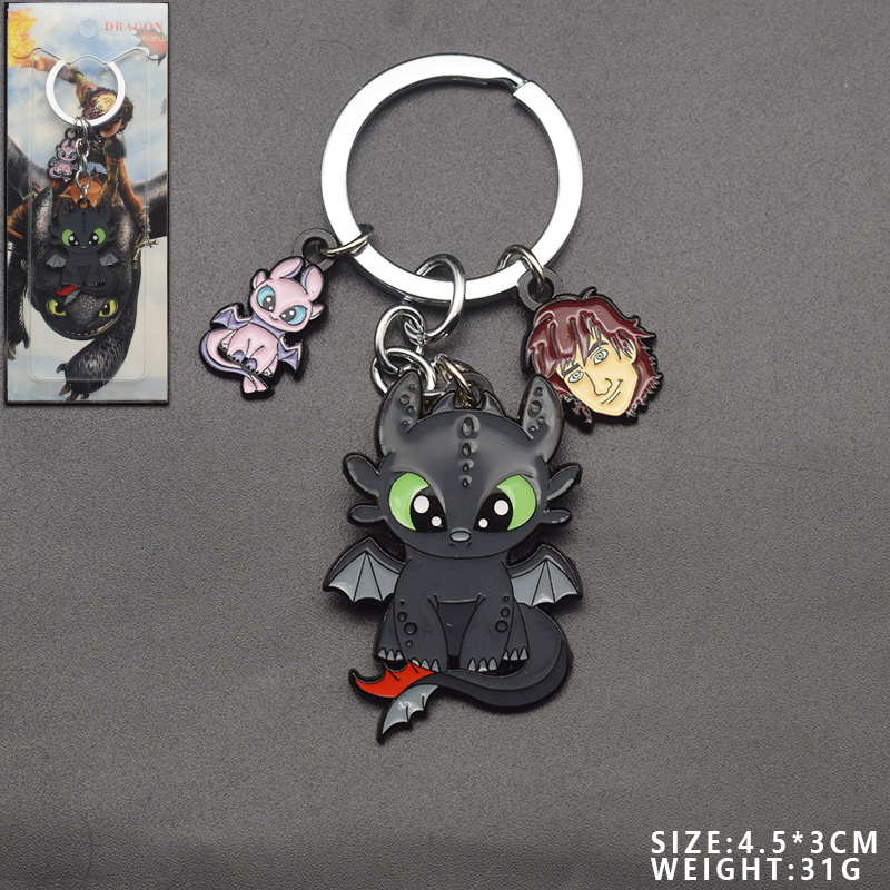 How to Train Your Dragon anime keychain