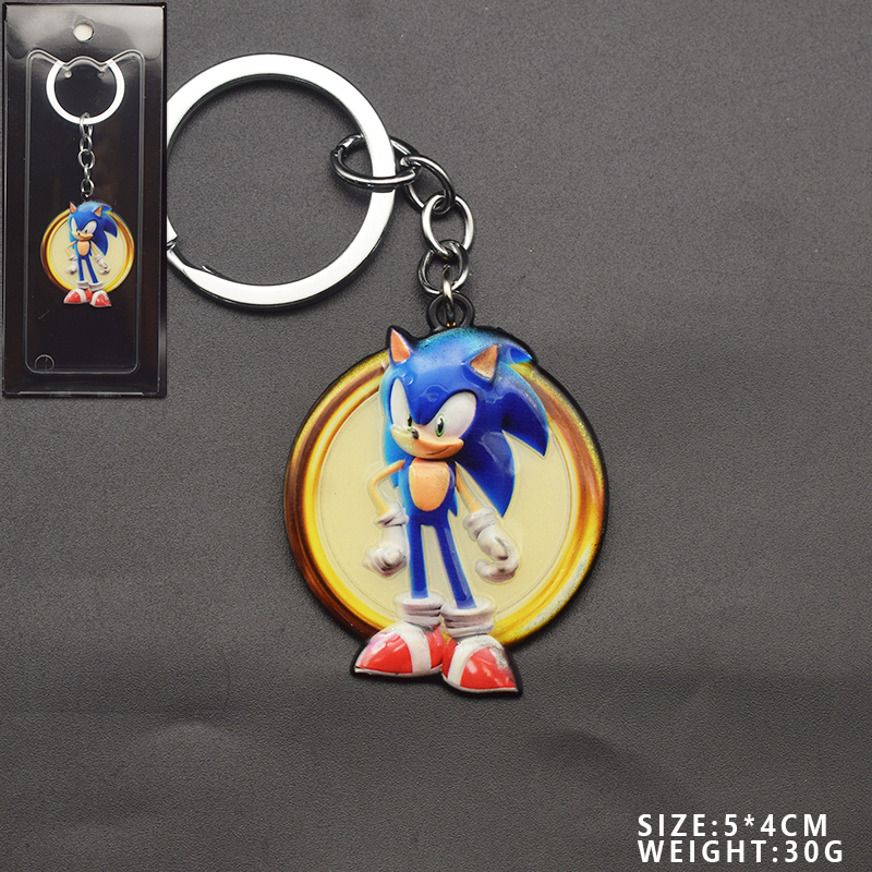 Sonic anime keychain