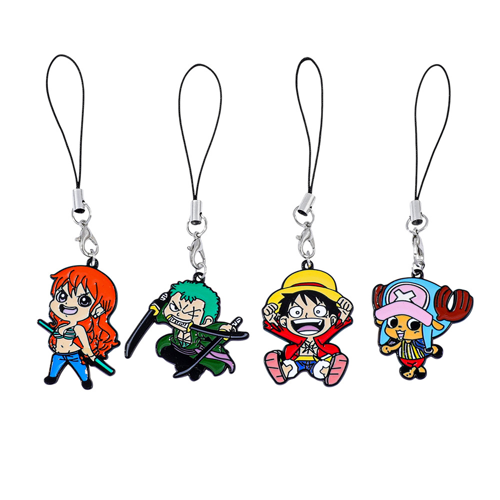 One Piece anime keychain 5pcs a set