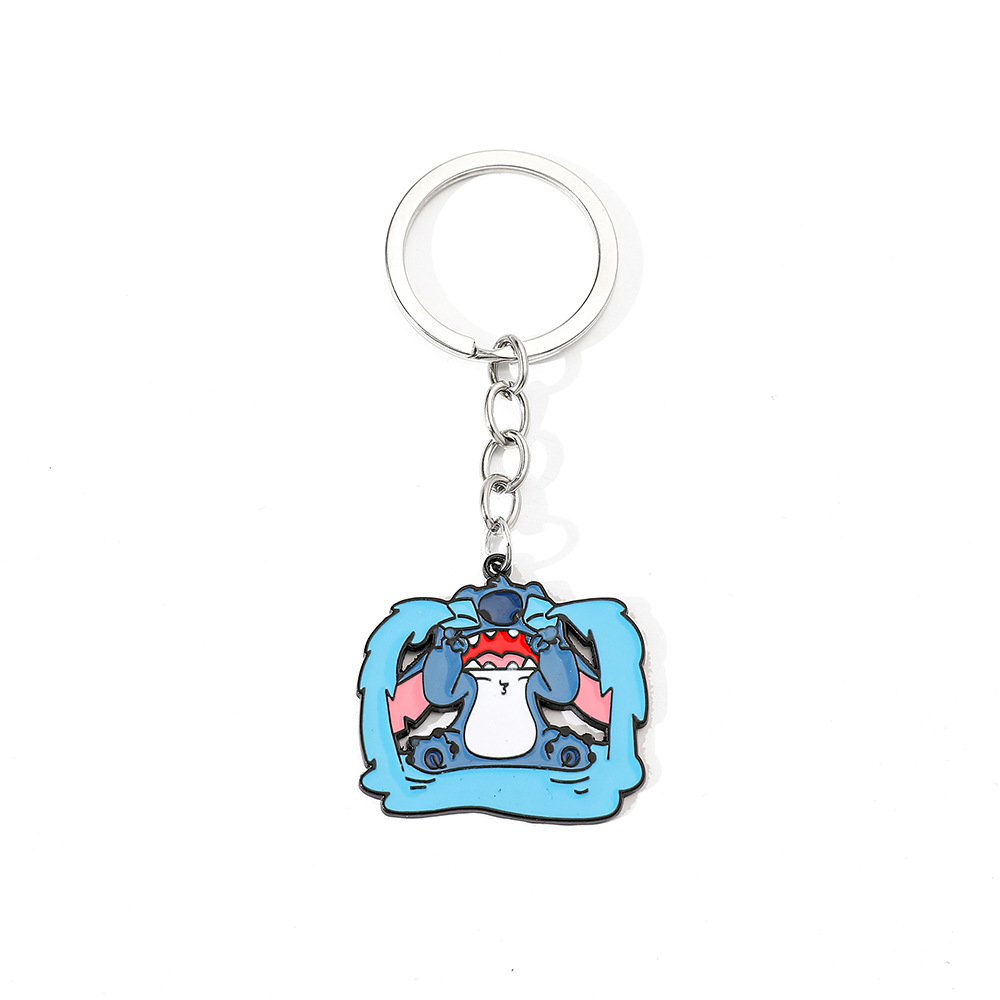 stitch anime keychain