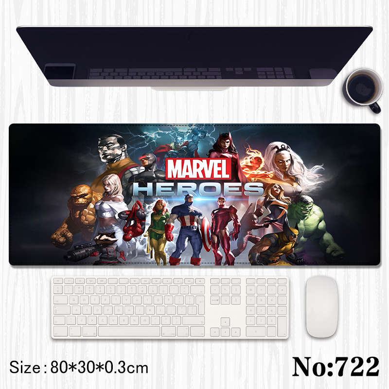 Avengers anime Mouse pad 80*30*0.3cm