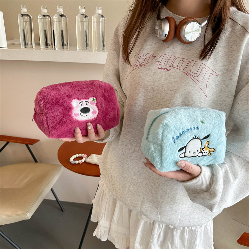 Kuromi anime cosmetic bag 20*8*10cm