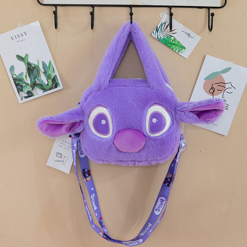 stitch anime plush shoulder bag 20*15*8cm