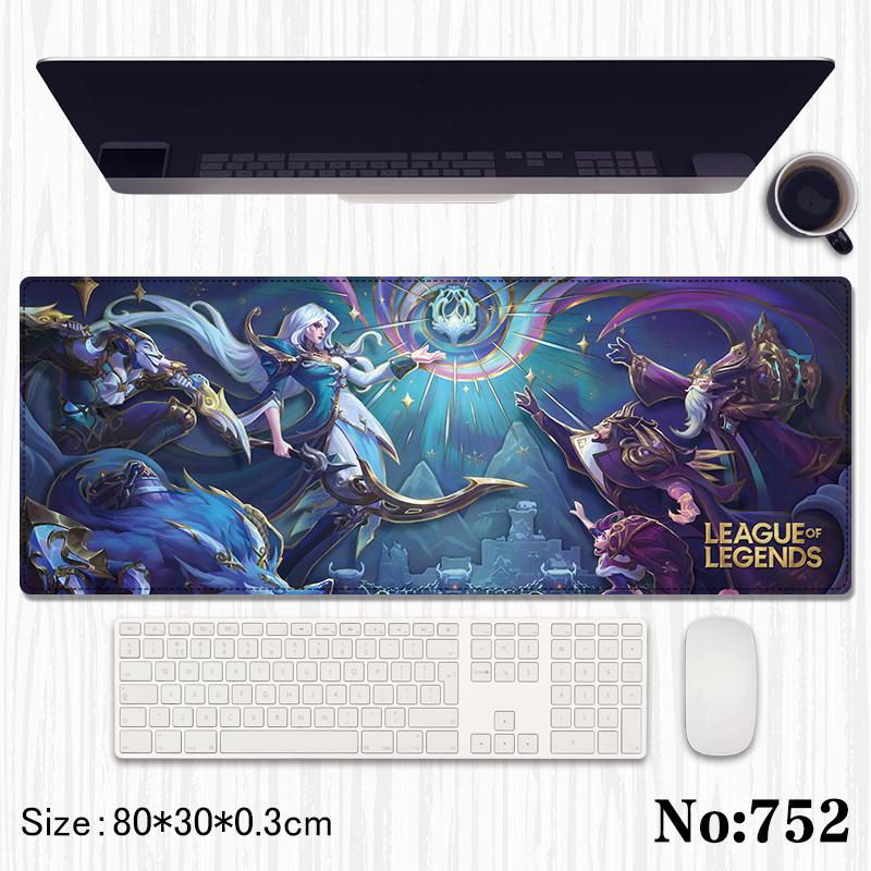 league of legends anime Mouse pad 80*30*0.3cm