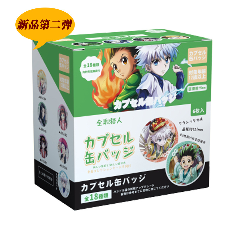 HunterX Hunter anime pin 75mm 6pcs a set