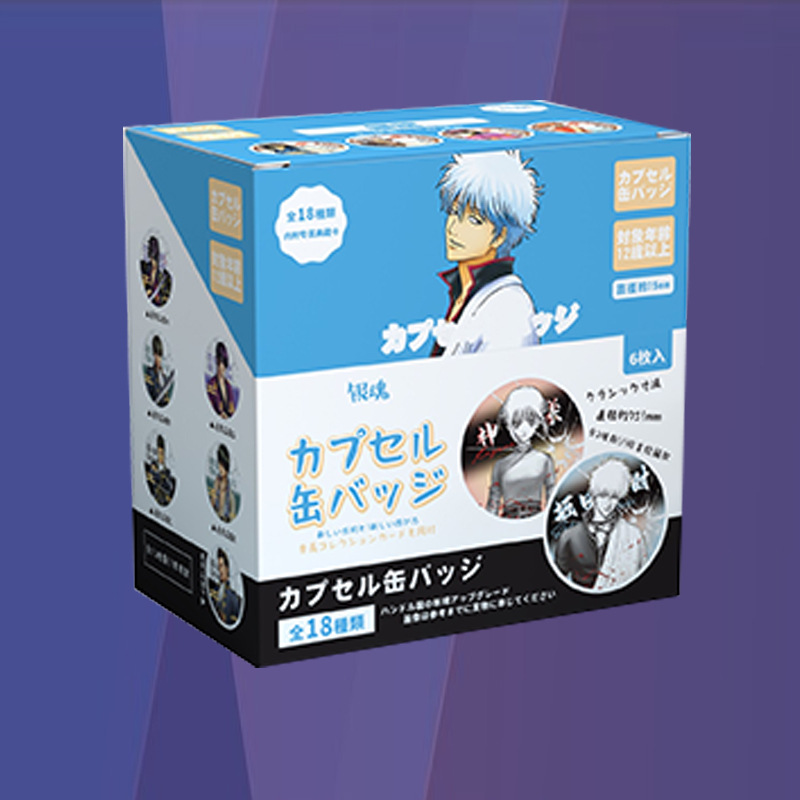 Gintama anime pin 75mm 6pcs a set