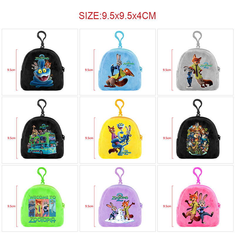 Zootopia anime plush bag