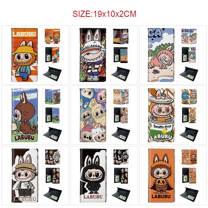 Labubu anime wallet