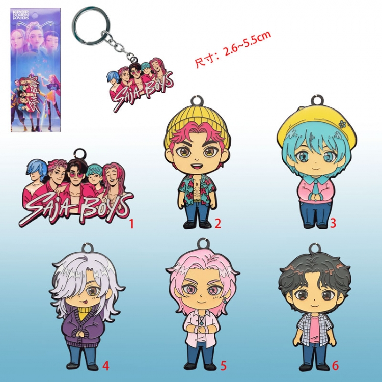 Kpop demon hunters anime keychain