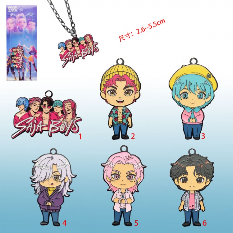 Kpop demon hunters anime necklace