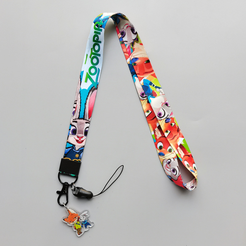 Zootopia anime lanyard phonestrap