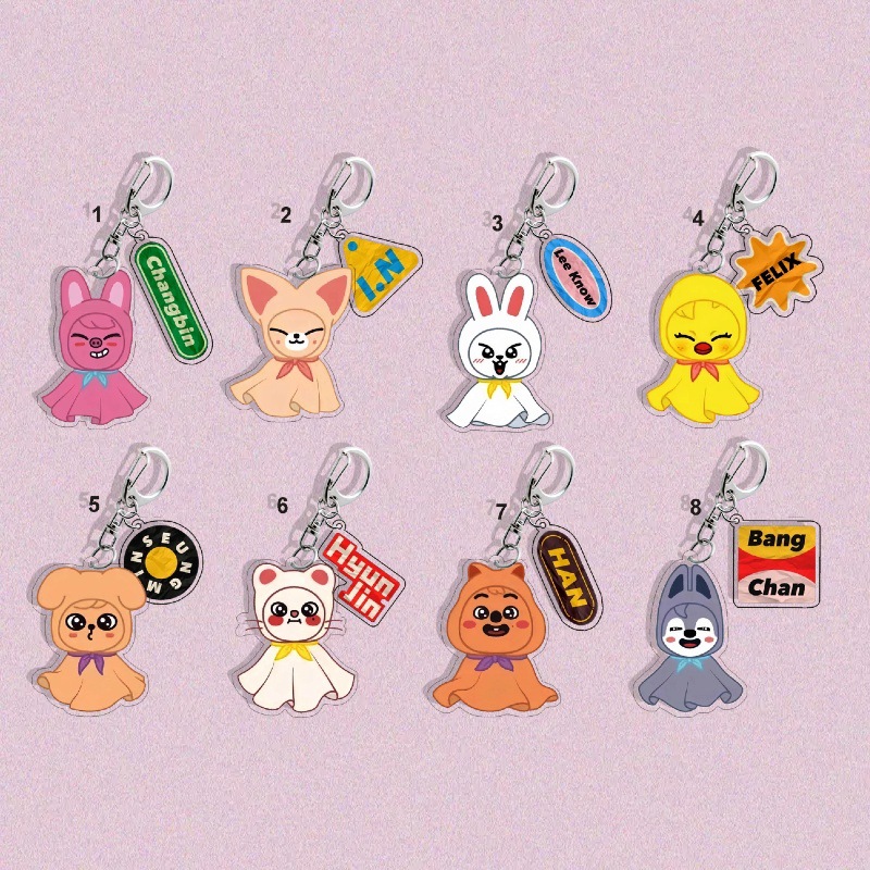 Straykids anime keychain