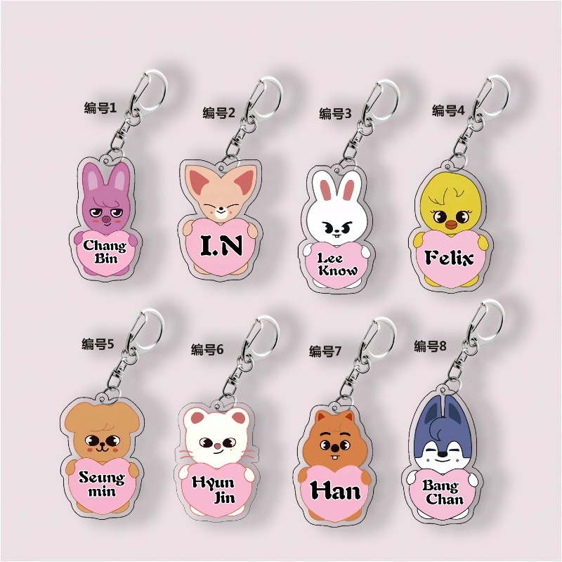 Straykids anime keychain