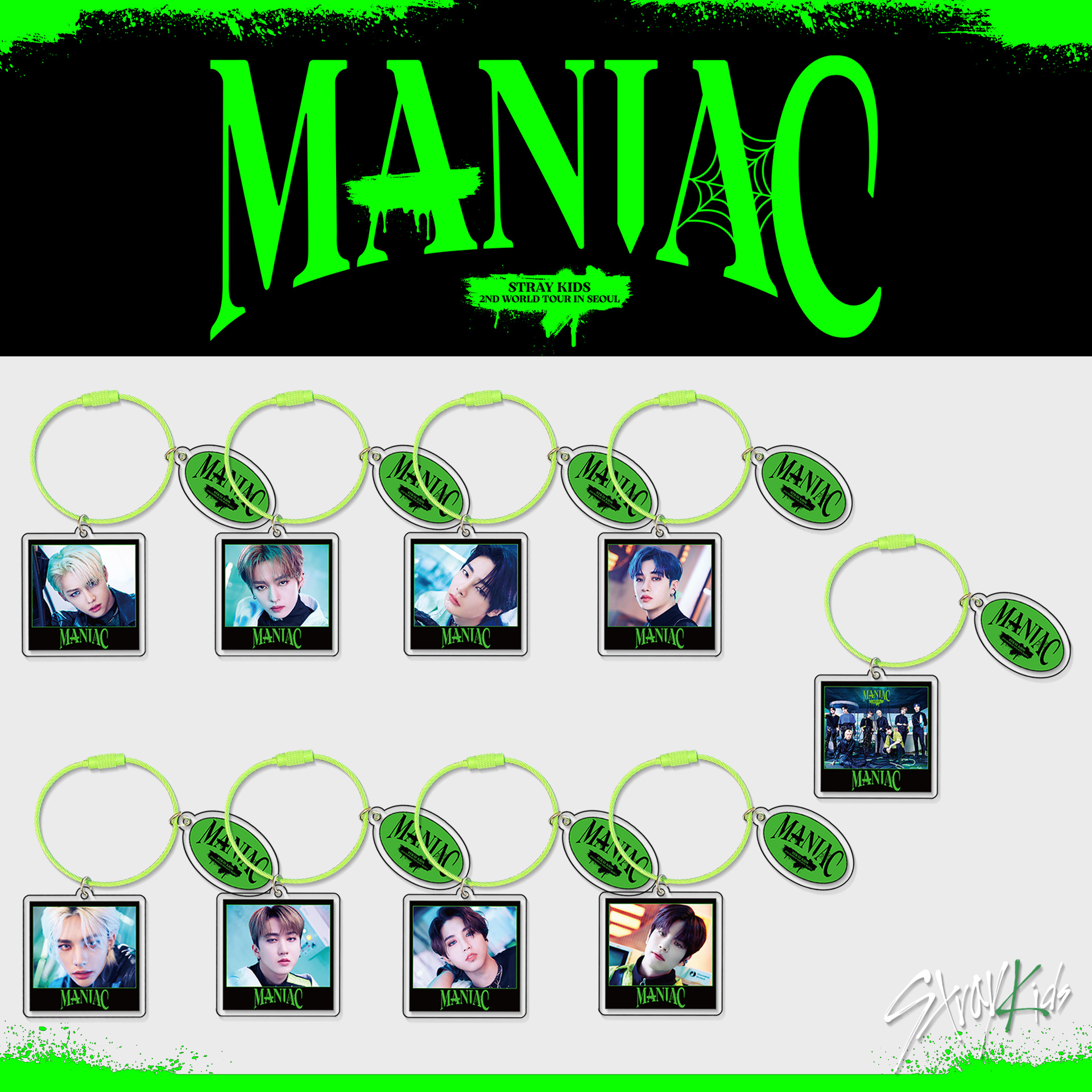 Straykids anime keychain