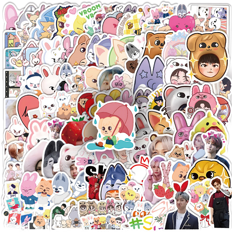 Straykids anime stickers 104pcs a set