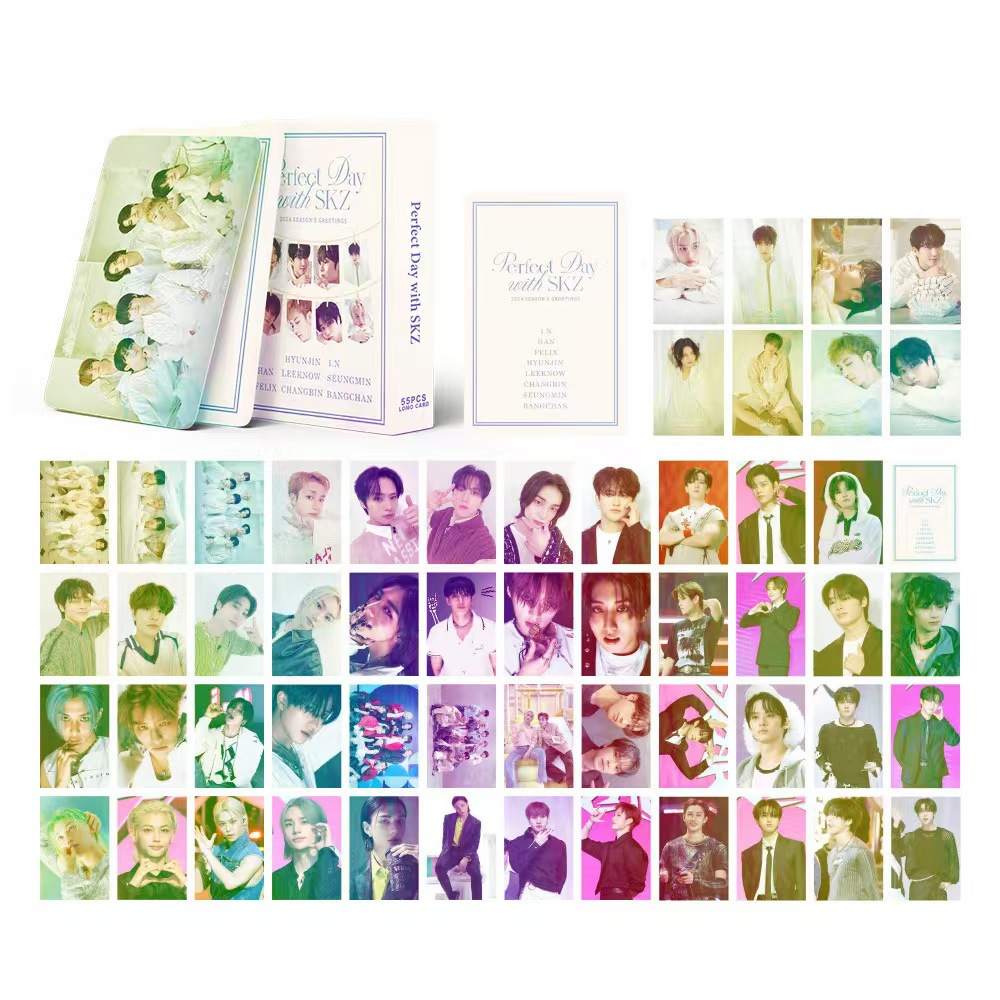 Straykids anime lomo cards price for a set of 55pcs