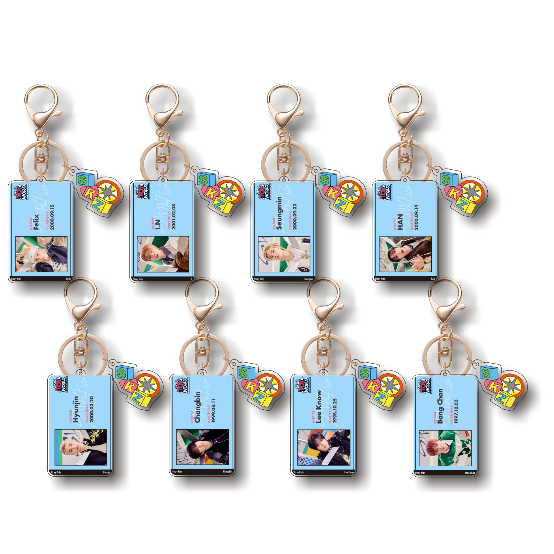 Straykids anime keychain