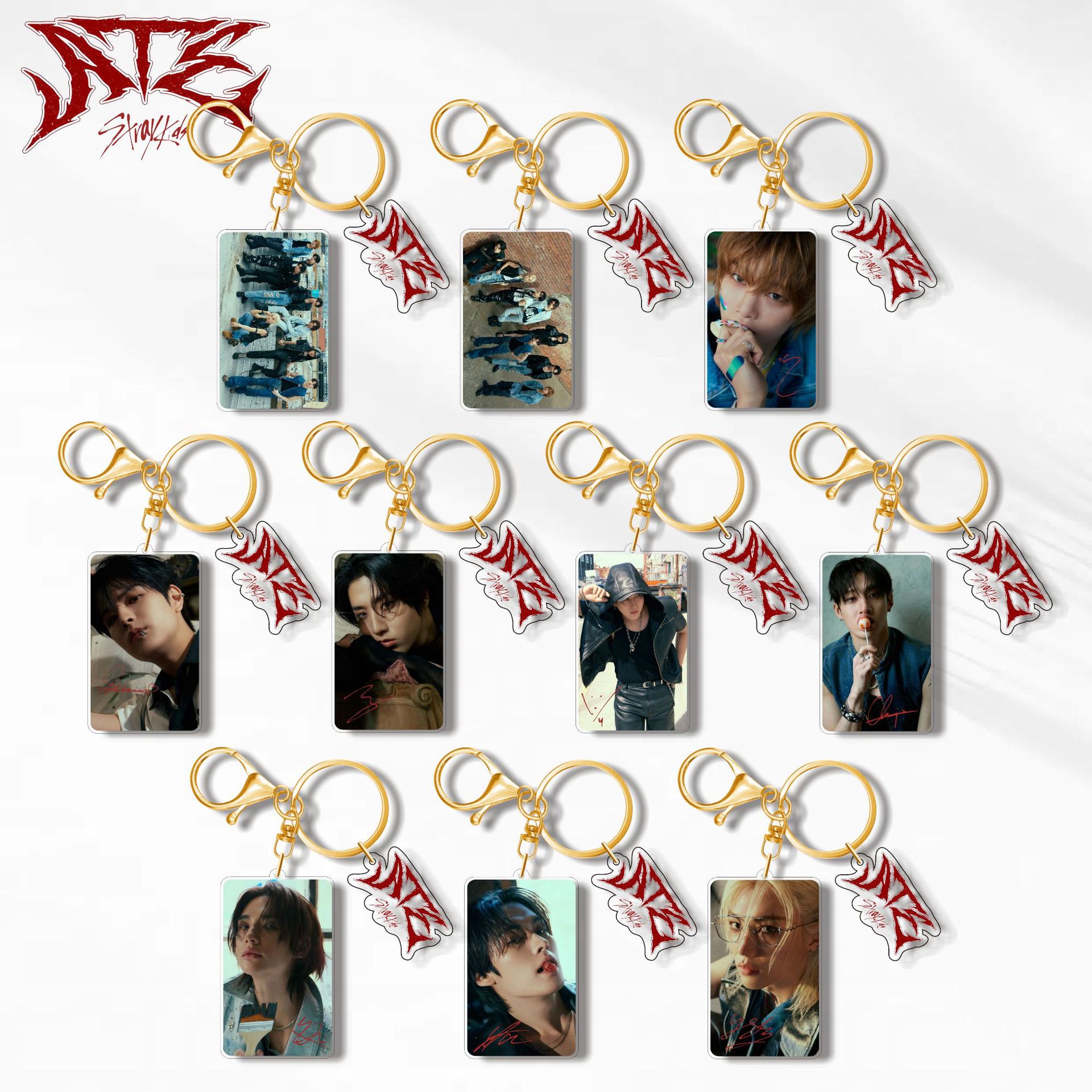 Straykids anime keychain