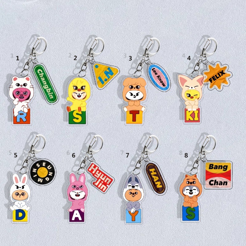 Straykids anime keychain