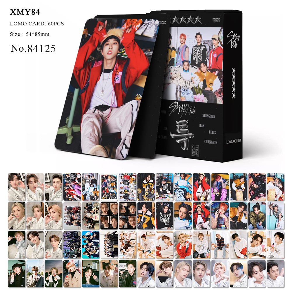 Straykids anime lomo cards price for a set of 60pcs